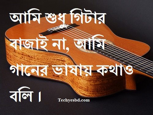 গিটার নিয়ে স্ট্যাটাস কথা